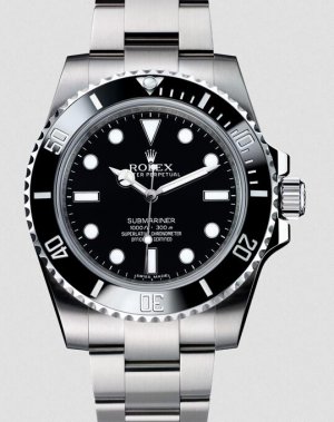 Réplique Rolex Submariner No Date Stainless acier noir Dial 114060 Montre