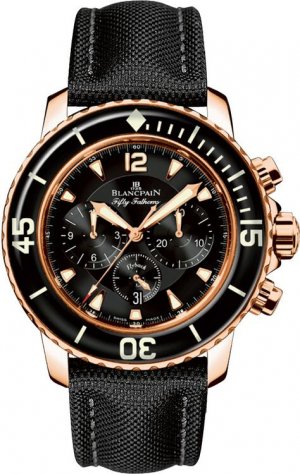 Réplique Blancpain Flyback Chronograph Fifty Fathoms Or Rose 5085F-3630-52 Montre