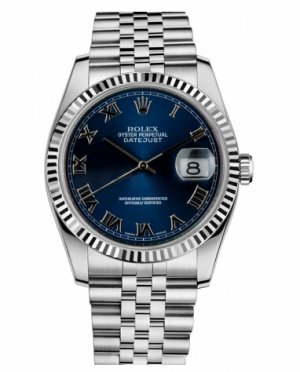 Réplique Rolex Datejust 36mm Blue Steel Dial Jubile Bracelet 116234 BLRJ Montre