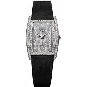 Réplique Piaget Limelight sertie de diamants Cadran Noir satin Femme G0A3 Montre