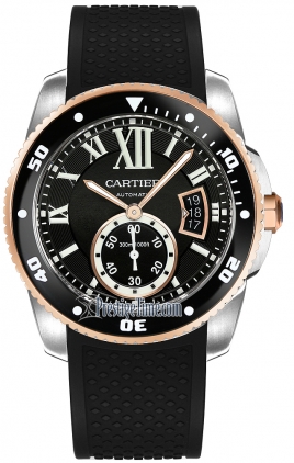 Réplique Calibre De Cartier Diver Hommes W7100055 W7100055 Montre