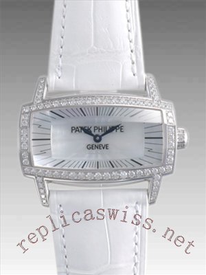 Réplique Patek Philippe Gondolo or blanc Diamonds Femme 4981G Montre